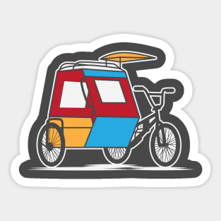 Philippines Padyak Bicycle Pedicab Sticker